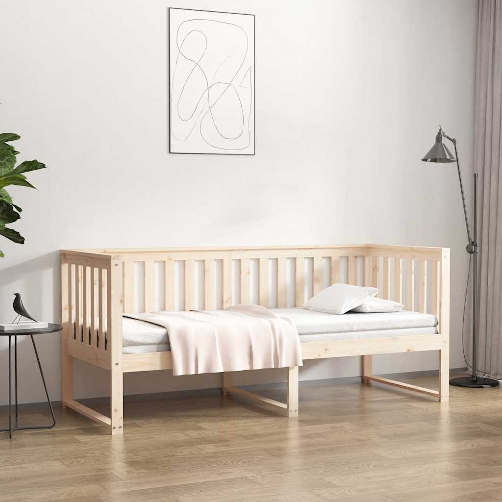 Vidaxl slaapbank zonder matras 75x190 cm massief grenenhout