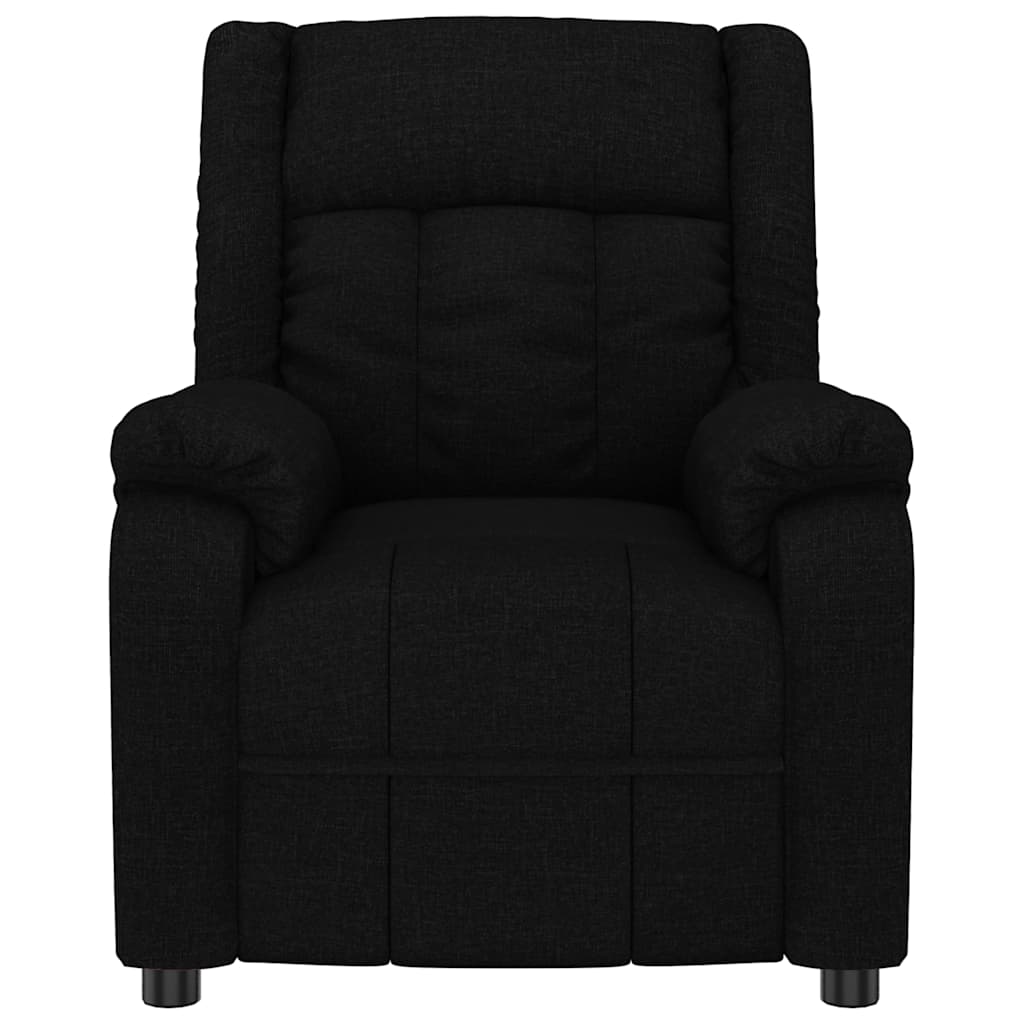 Vidaxl fauteuil verstelbaar stof zwart