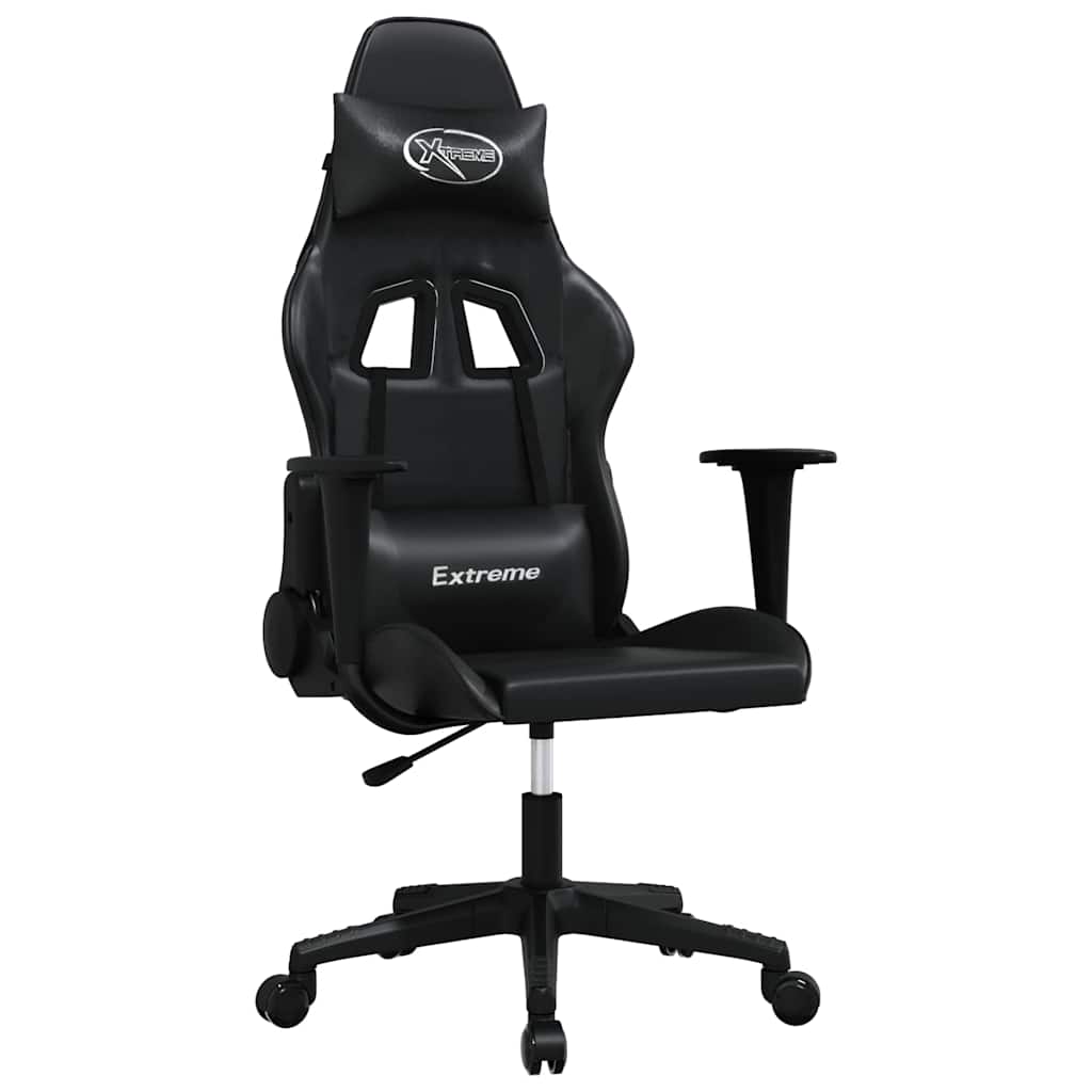 Vidaxl massage gamestoel kunstleer zwart