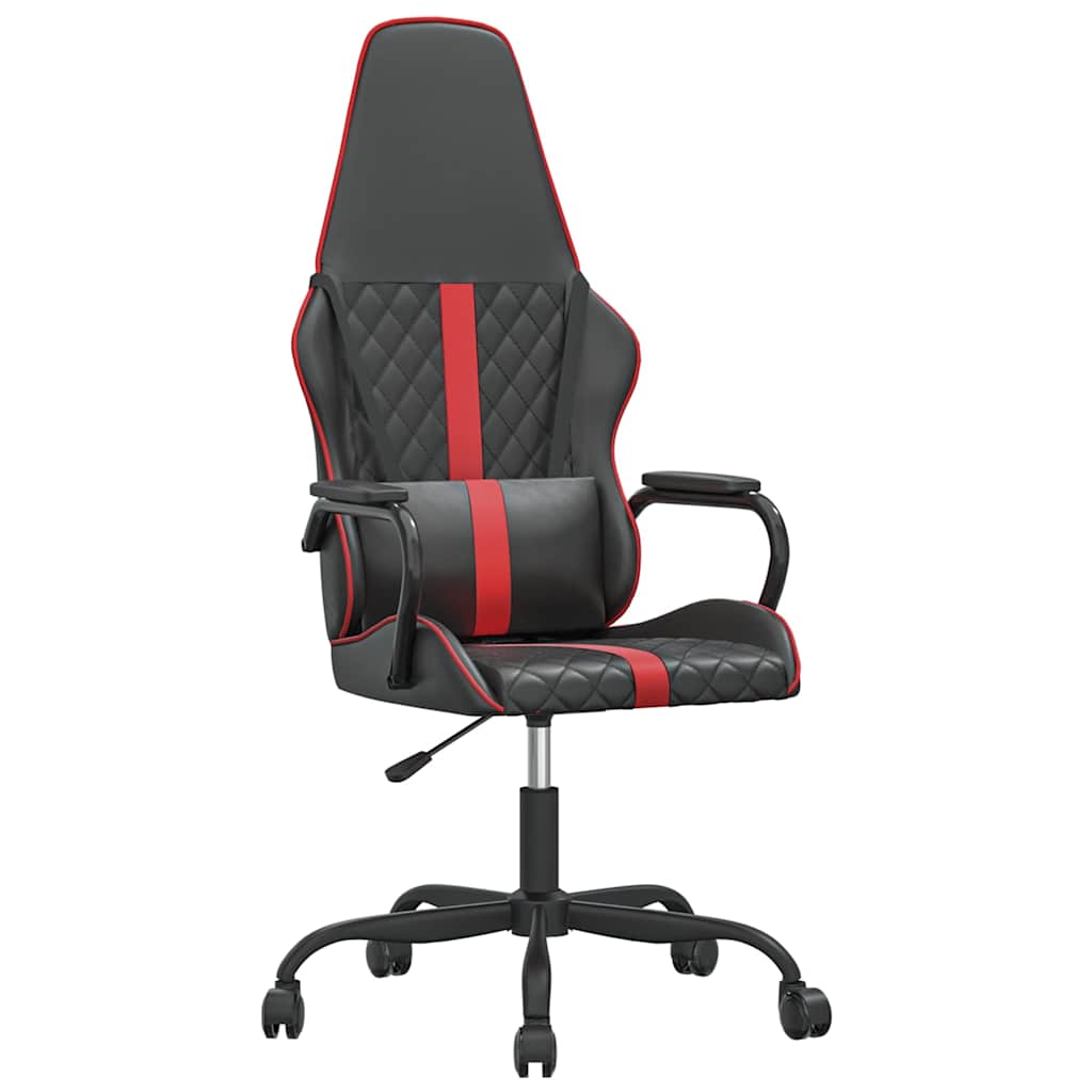 Vidaxl massage gamestoel kunstleer zwart en rood