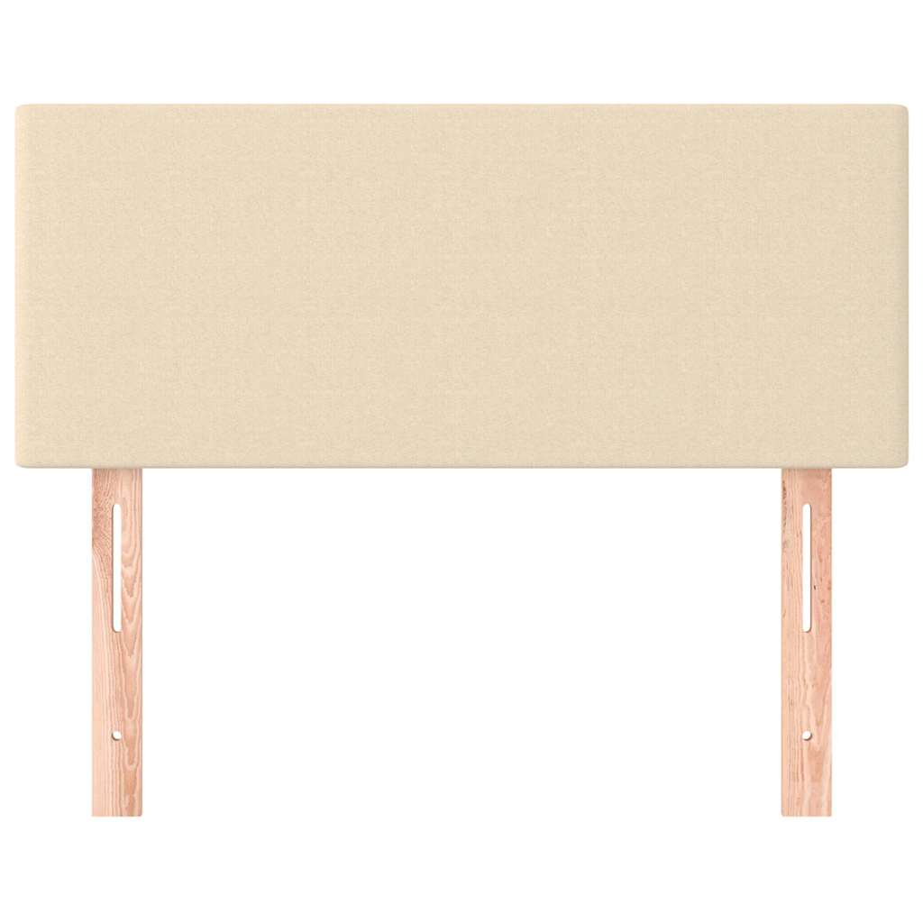 Vidaxl hoofdbord 80x5x78 88 cm stof crèmekleurig