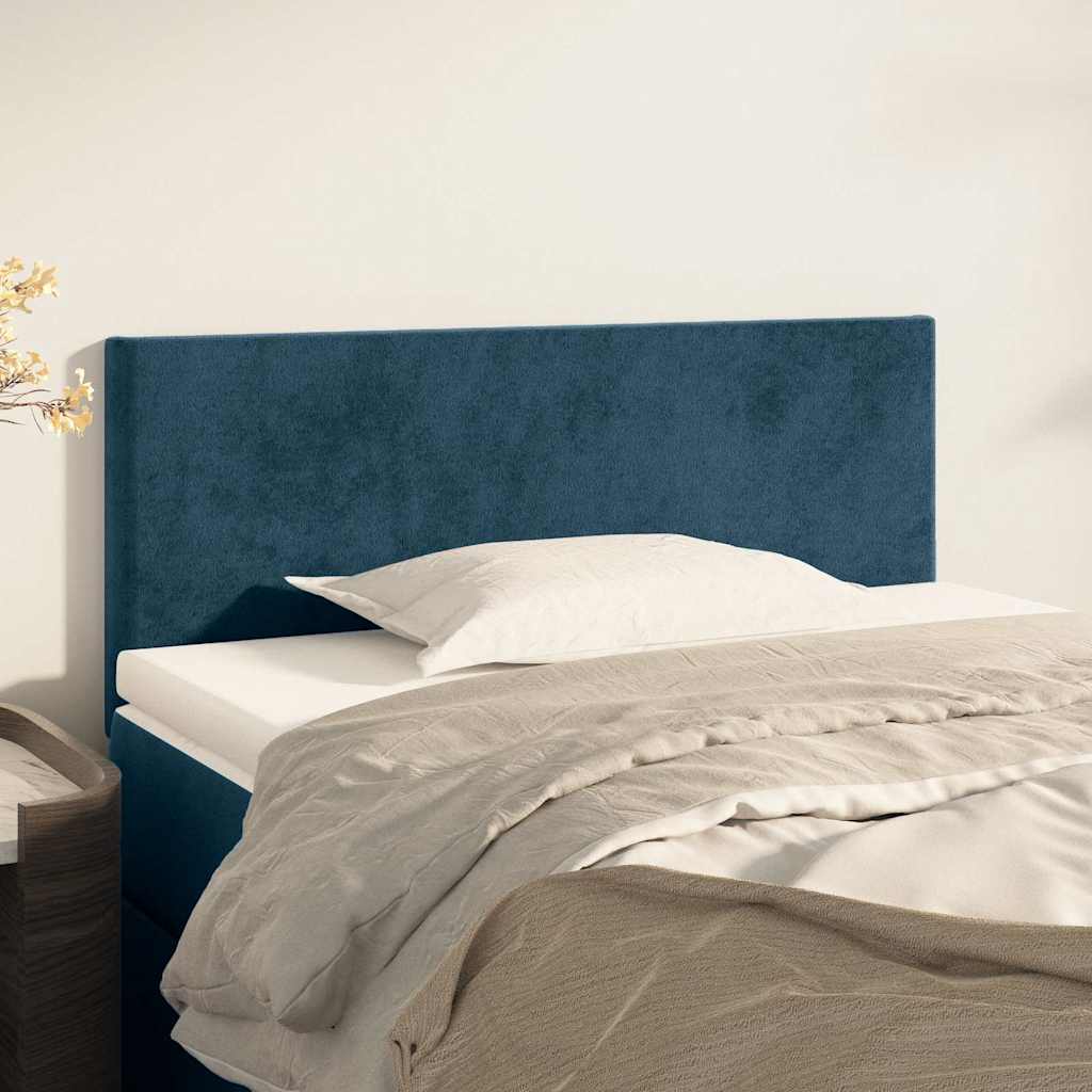 Vidaxl hoofdbord 80x5x78 88 cm fluweel donkerblauw