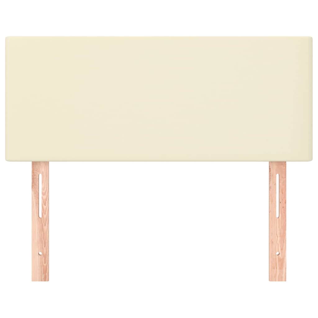 Vidaxl hoofdbord 100x5x78 88 cm kunstleer crèmekleurig