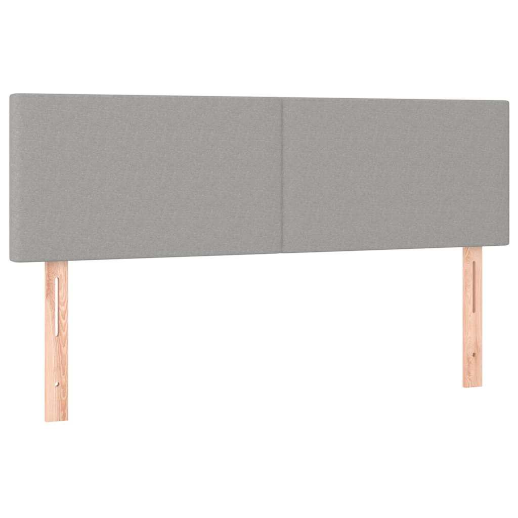 Vidaxl hoofdborden 2 st 72x5x78 88 cm stof lichtgrijs