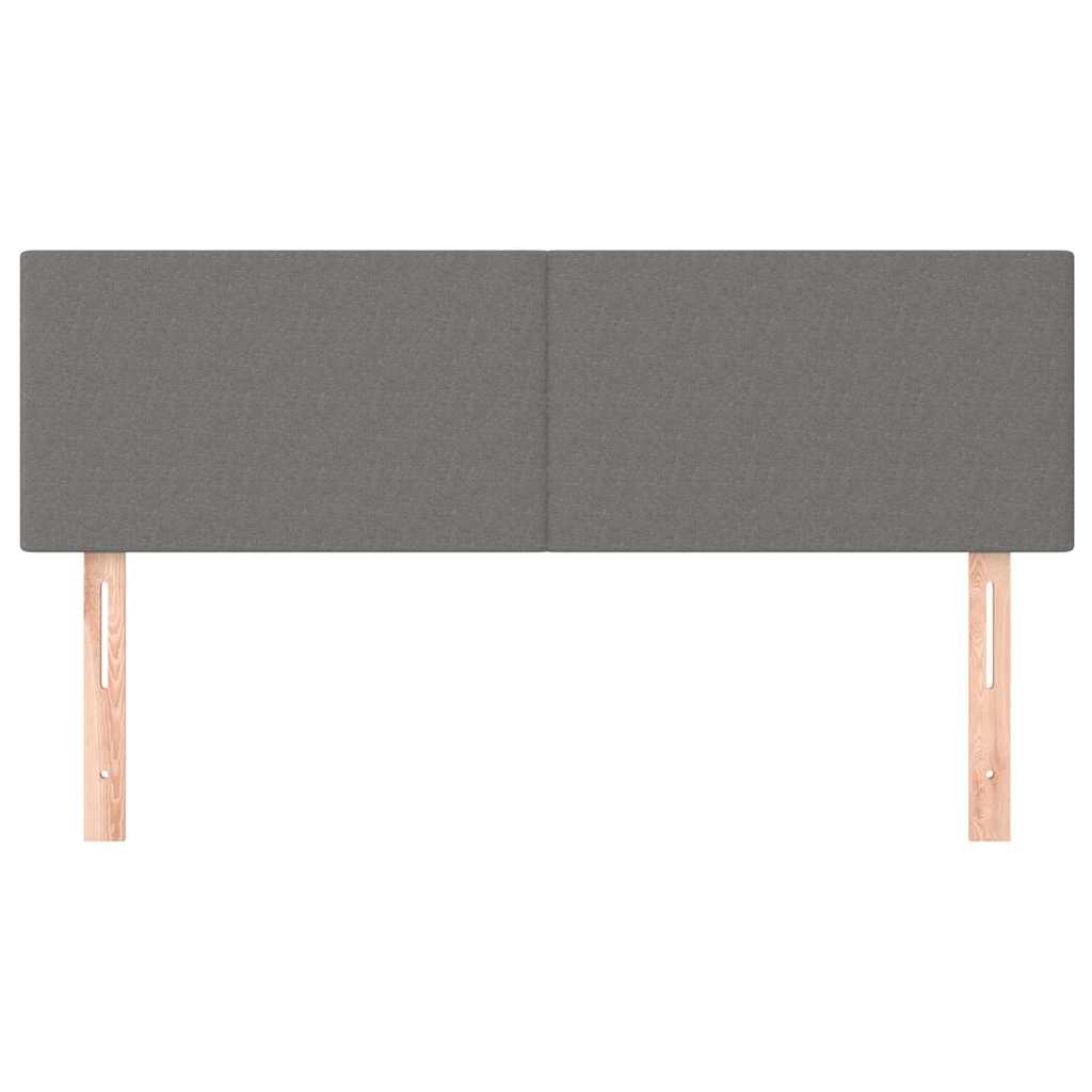 Vidaxl hoofdborden 2 st 72x5x78 88 cm stof donkergrijs