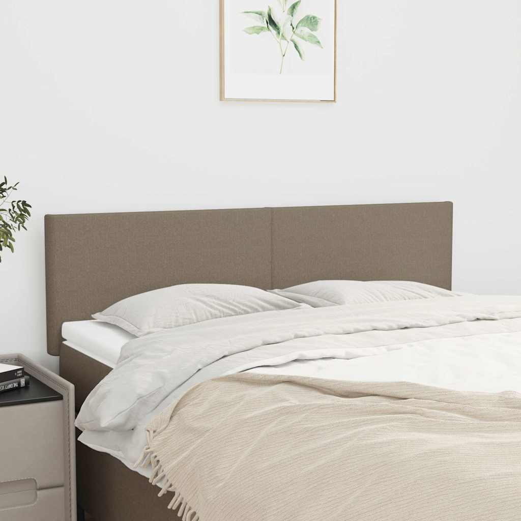 Vidaxl hoofdborden 2 st 72x5x78 88 cm stof taupe