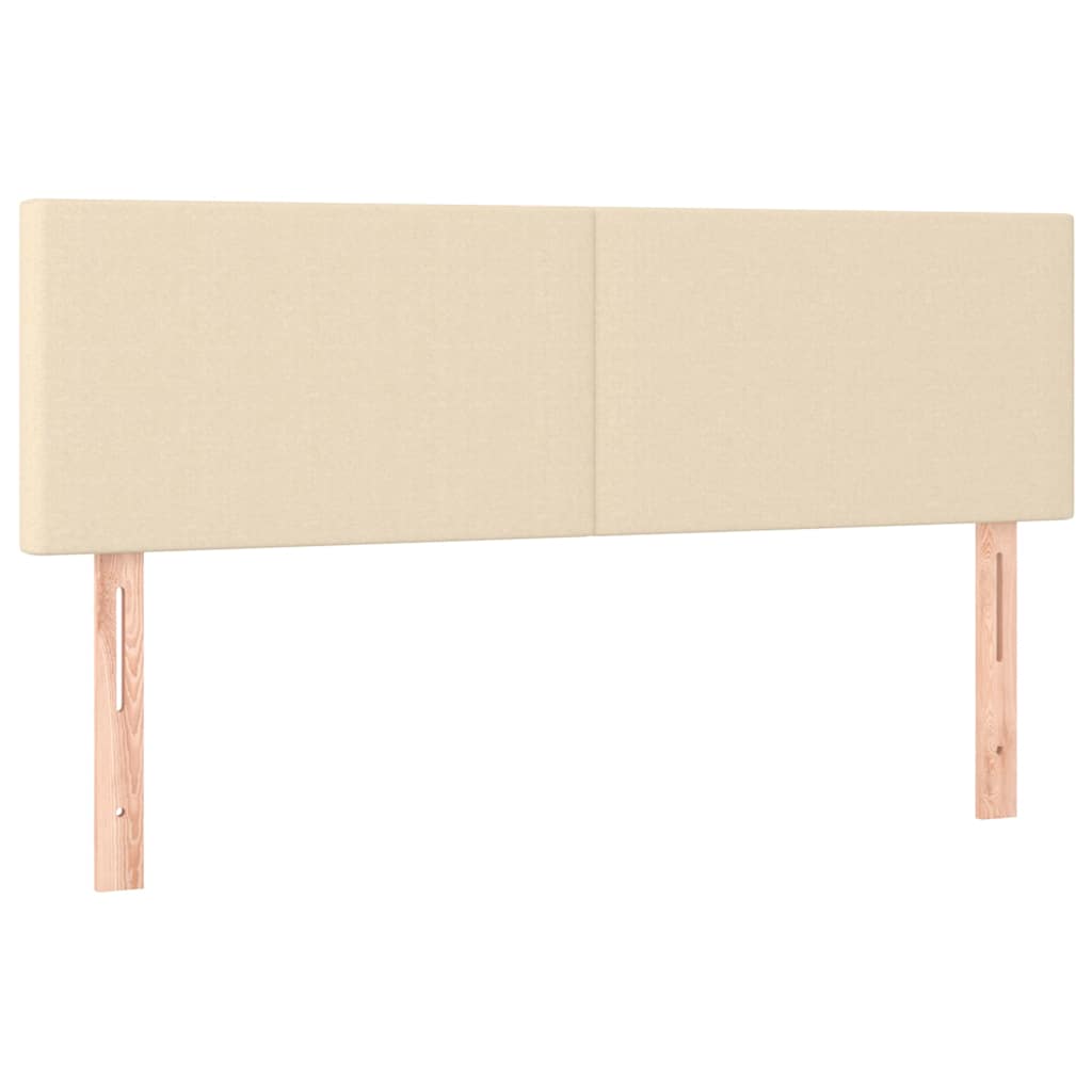 Vidaxl hoofdborden 2 st 72x5x78 88 cm stof crèmekleurig