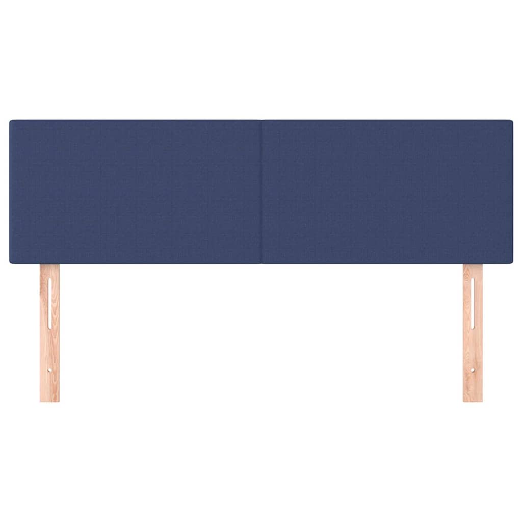 Vidaxl hoofdborden 2 st 72x5x78 88 cm stof blauw