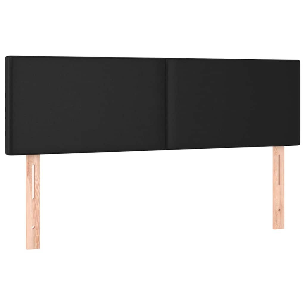 Vidaxl hoofdbordem 2 st 72x5x78 88 cm kunstleer zwart