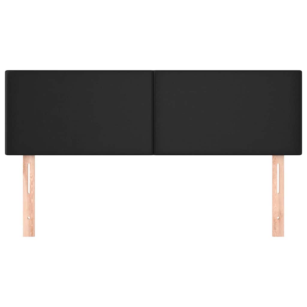 Vidaxl hoofdbordem 2 st 72x5x78 88 cm kunstleer zwart