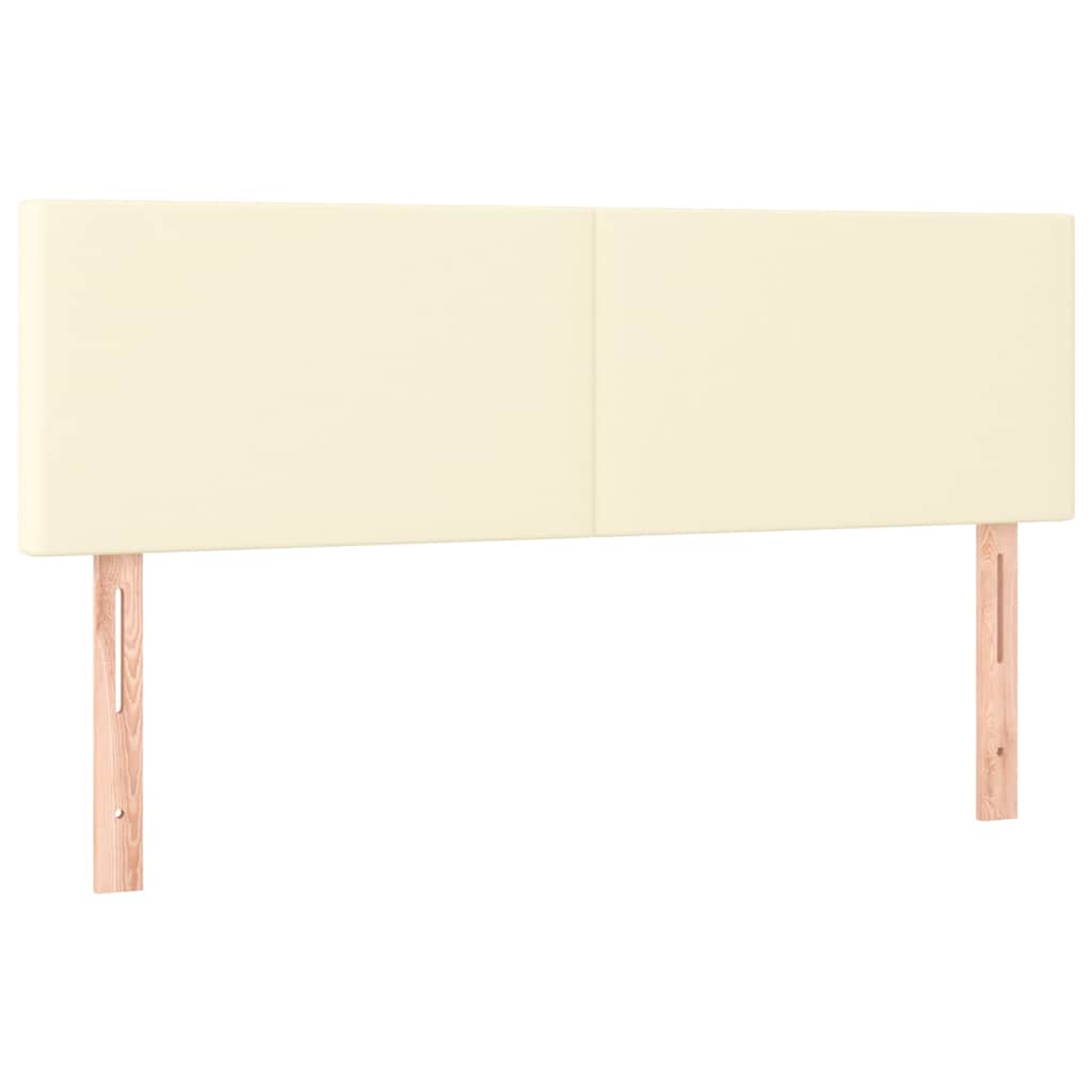 Vidaxl hoofdborden 2 st 72x5x78 88 cm kunstleer crèmekleurig