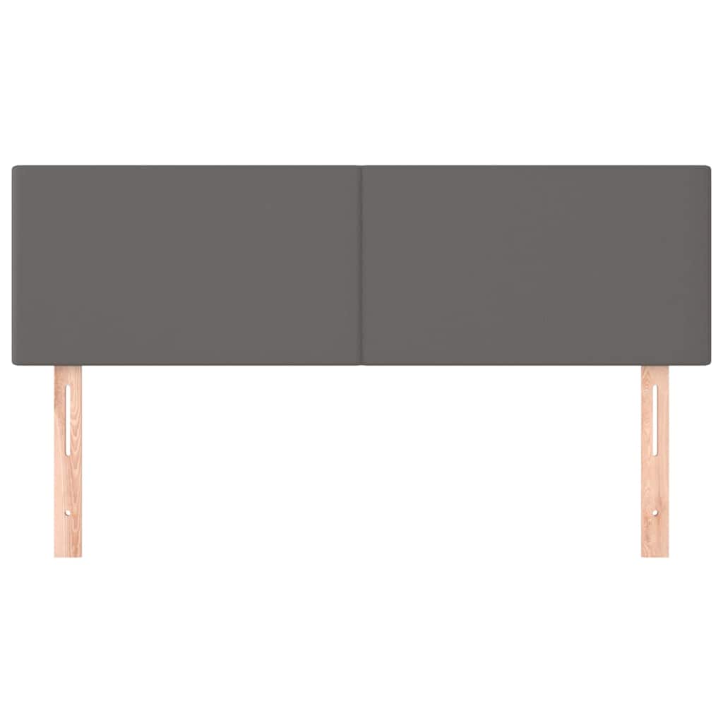 Vidaxl hoofdborden 2 st 72x5x78 88 cm kunstleer grijs