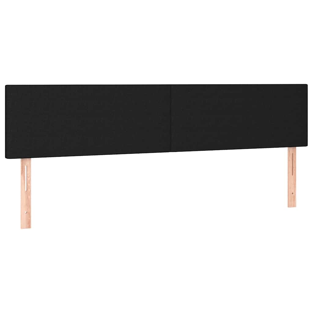 Vidaxl hoofdborden 2 st 80x5x78 88 cm stof zwart