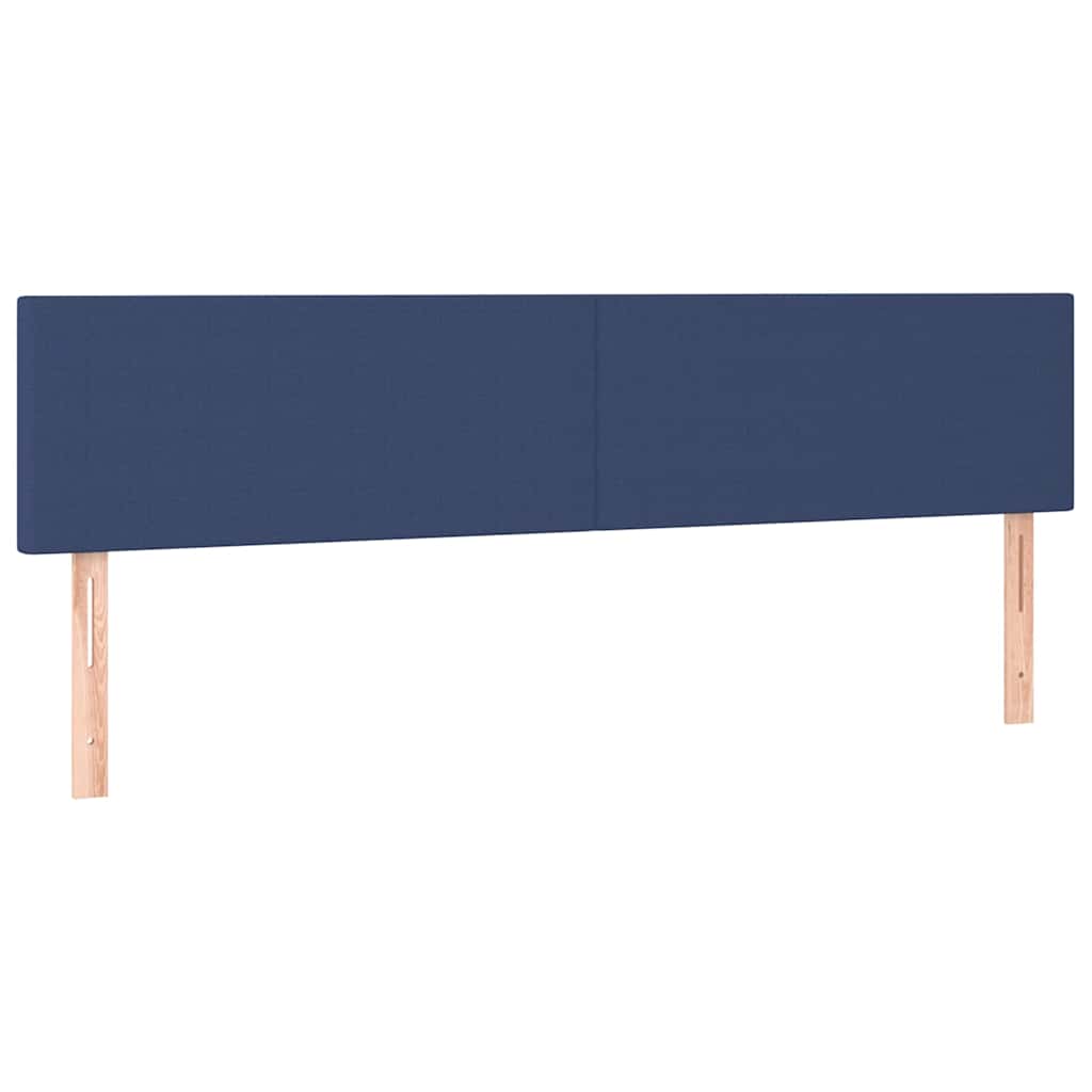 Vidaxl hoofdborden 2 st 80x5x78 88 cm stof blauw