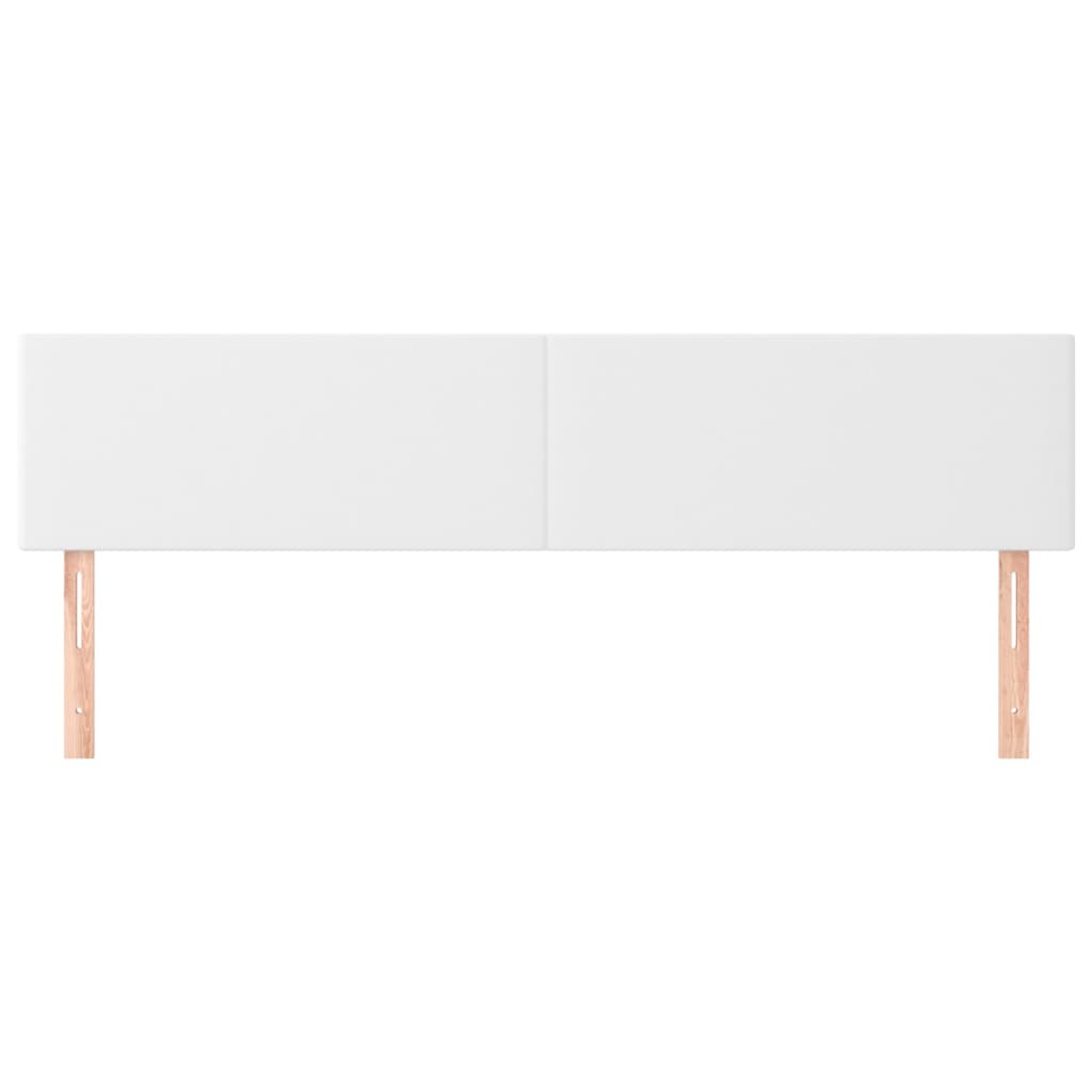 Vidaxl hoofdborden 2 st 80x5x78 88 cm kunstleer wit