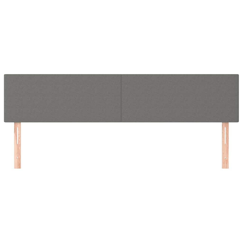 Vidaxl hoofdborden 2 st 90x5x78 88 cm stof donkergrijs