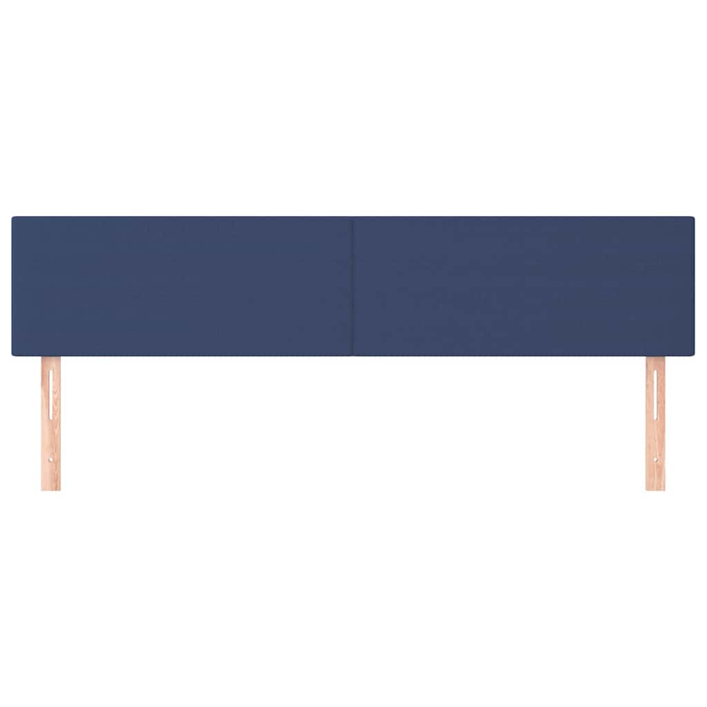 Vidaxl hoofdborden 2 st 90x5x78 88 cm stof blauw