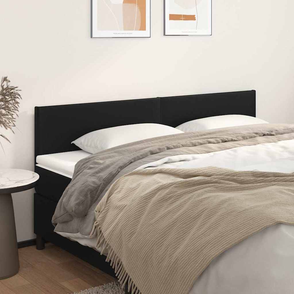 Vidaxl hoofdborden 2 st 90x5x78 88 cm kunstleer zwart