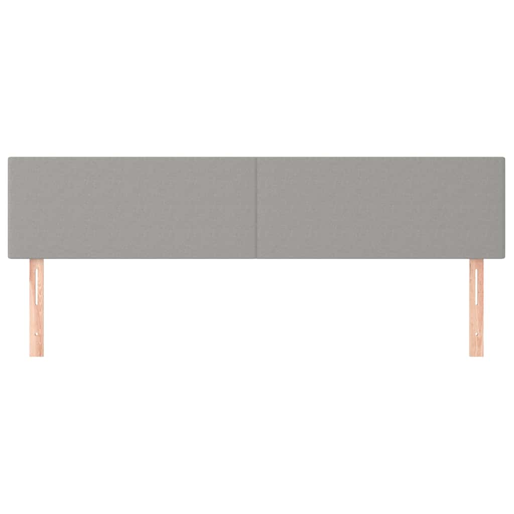 Vidaxl hoofdborden 2 st 100 x 5 x 78 88 cm stof lichtgrijs