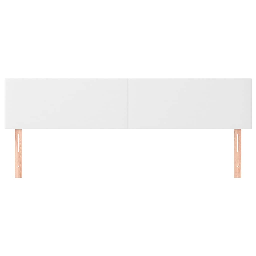 Vidaxl hoofdborden 2 st 100x5x78 88 cm kunstleer wit