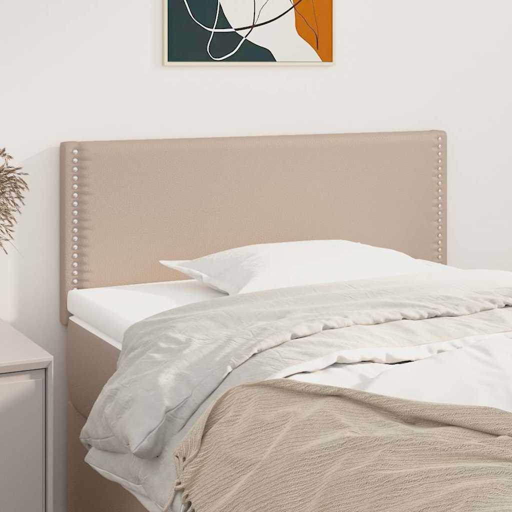 Vidaxl hoofdbord 80x5x78 88 cm kunstleer cappuccinokleurig