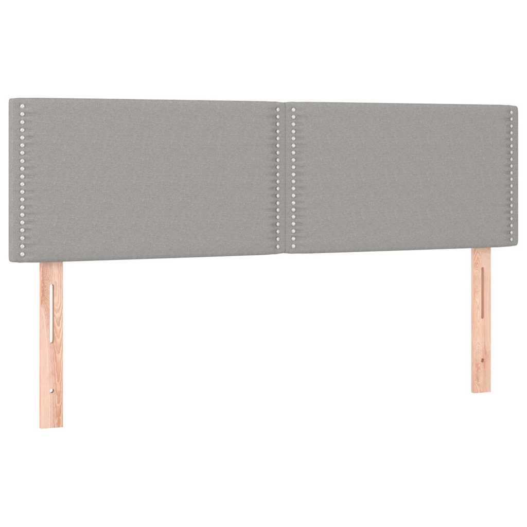 Vidaxl hoofdborden 2 st 72x5x78 88 cm stof lichtgrijs