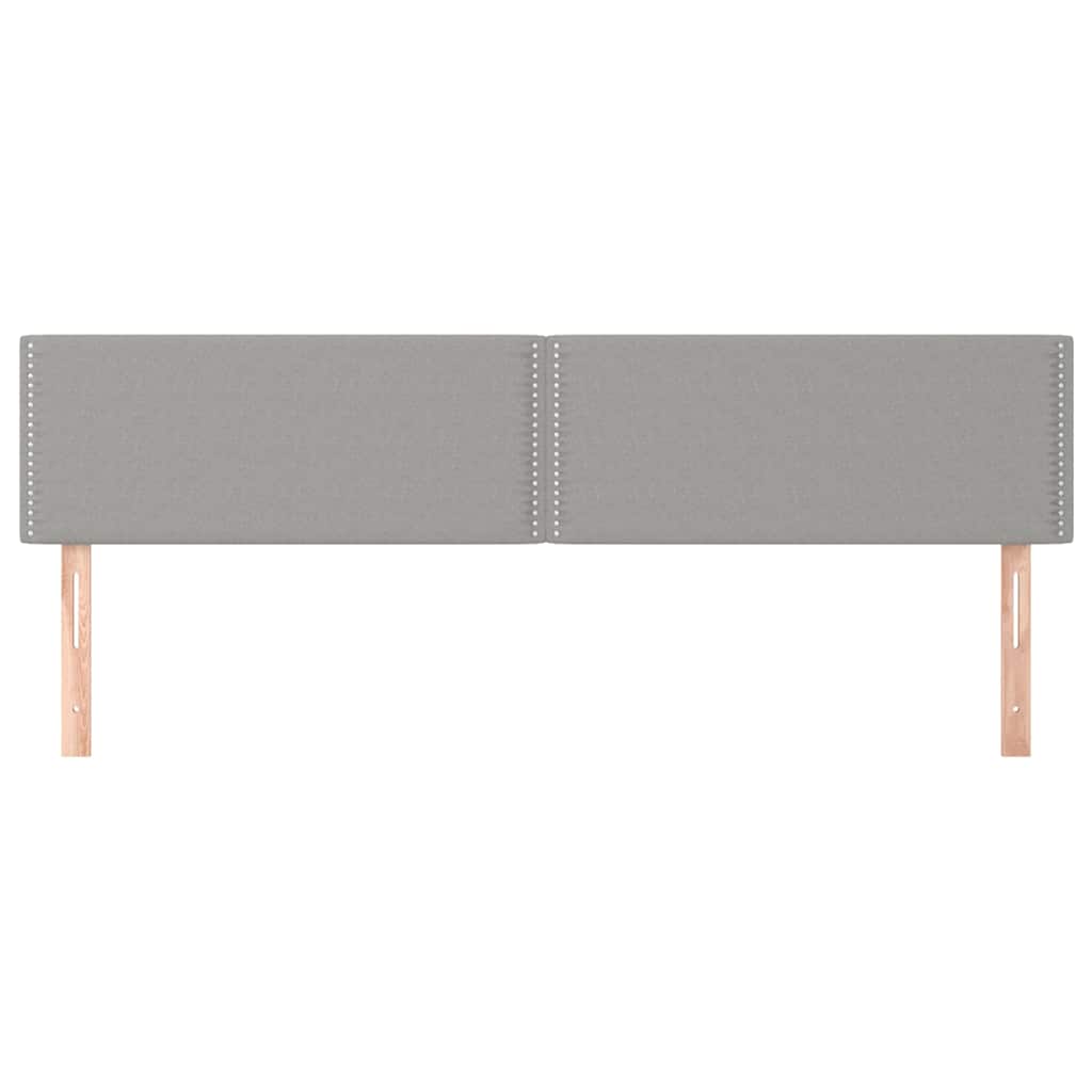 Vidaxl hoofdborden 2 st 90x5x78 88 cm stof lichtgrijs