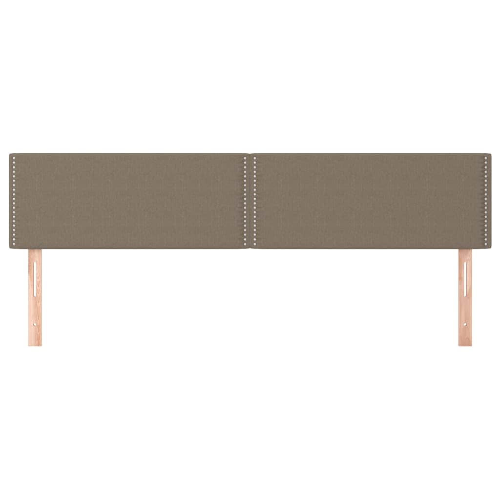 Vidaxl hoofdborden 2 st 100x5x78 88 cm stof taupe