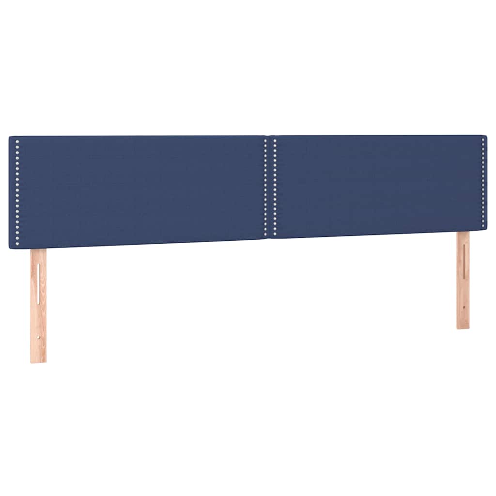 Vidaxl hoofdborden 2 st 100x5x78 88 cm stof blauw