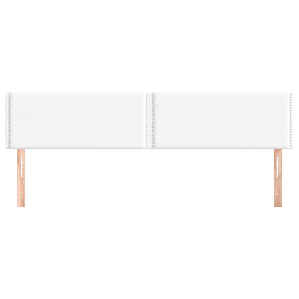 Vidaxl hoofdborden 2 st 100x5x78 88 cm kunstleer wit