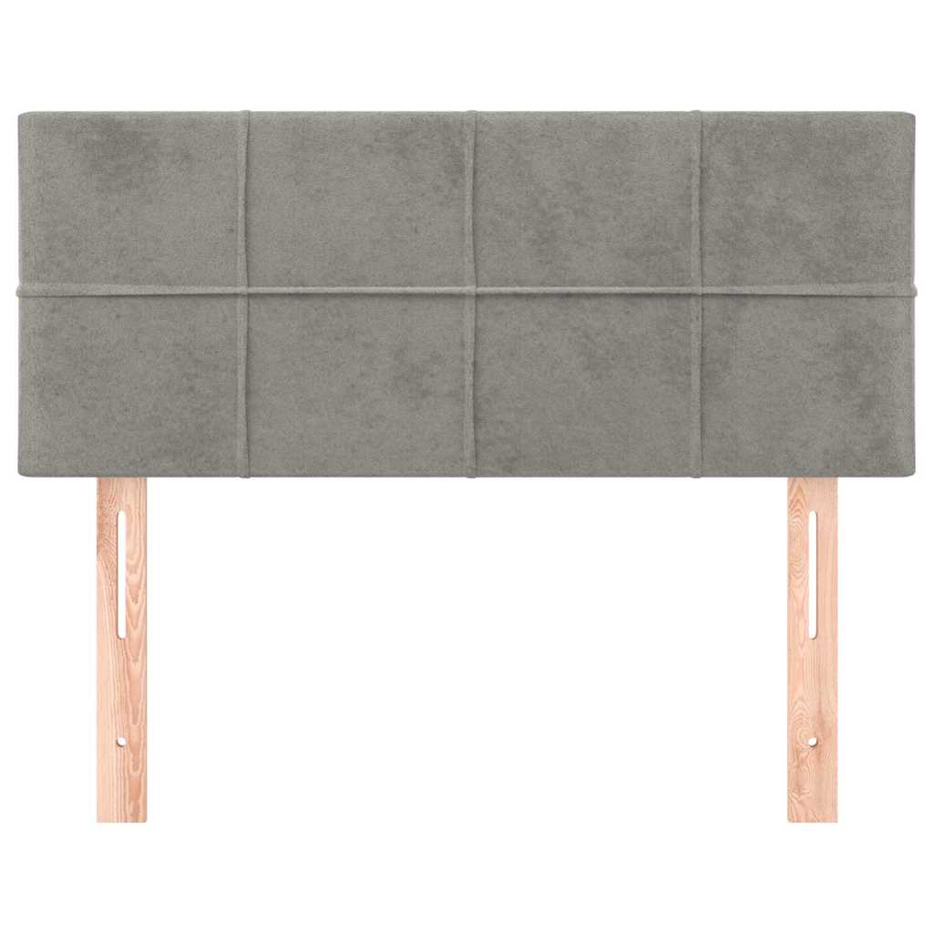 Vidaxl hoofdbord 80x5x78 88 cm fluweel lichtgrijs