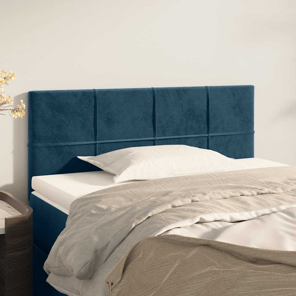 Vidaxl hoofdbord 80x5x78 88 cm fluweel donkerblauw