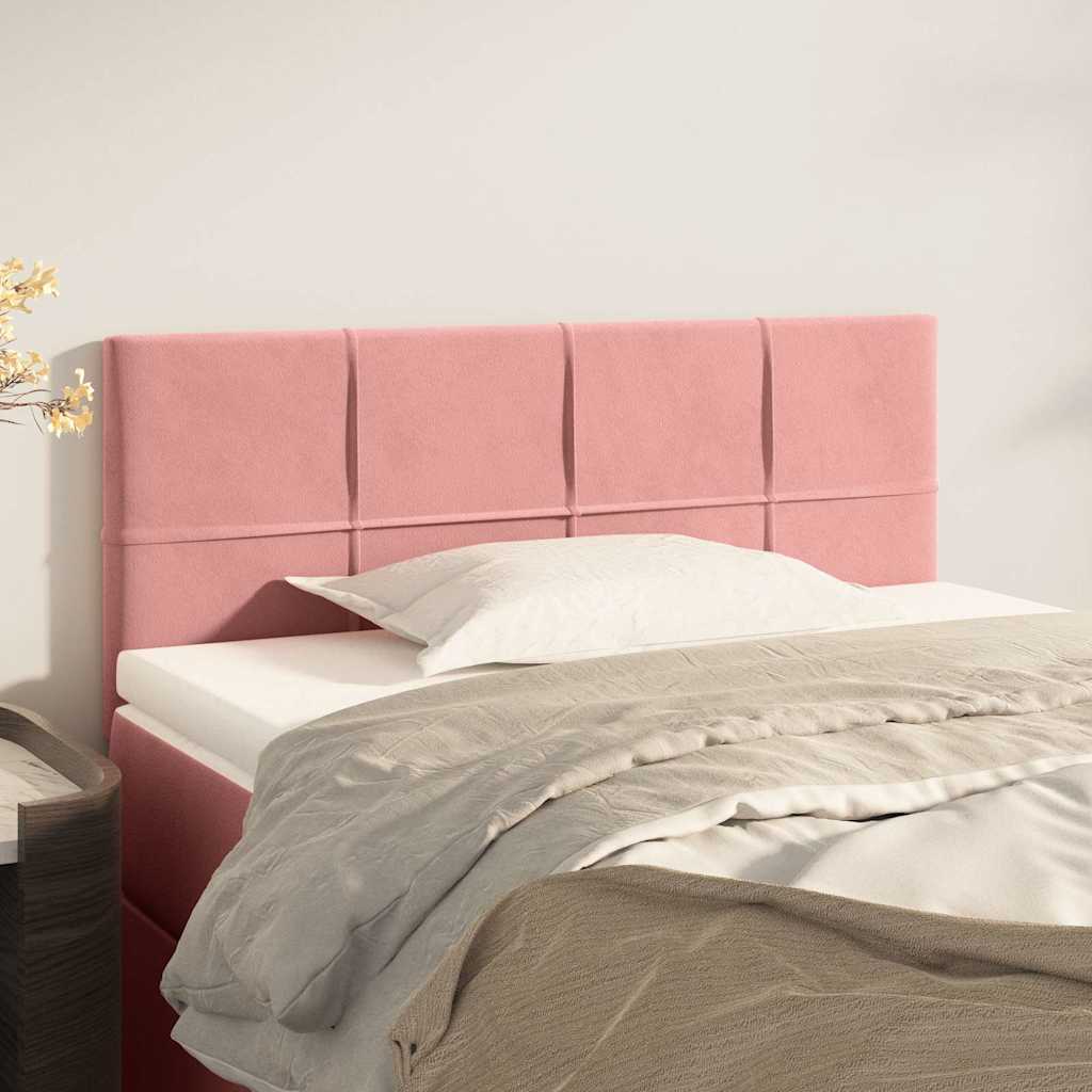 Vidaxl hoofdbord 90x5x78 88 cm fluweel roze