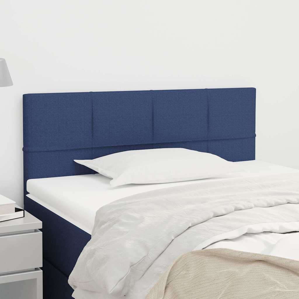 Vidaxl hoofdbord 100x5x78 88 cm stof blauw