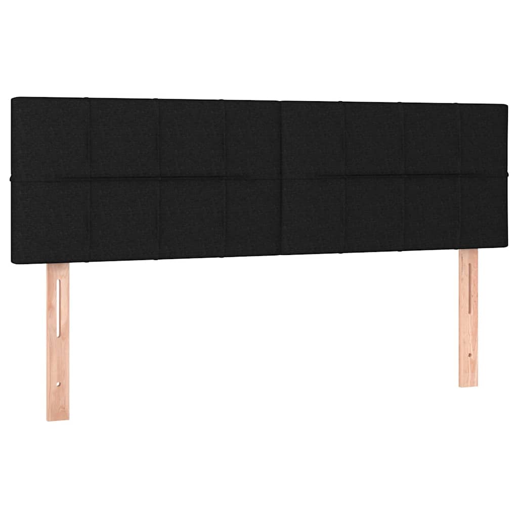 Vidaxl hoofdborden 2 st 72x5x78 88 cm stof zwart