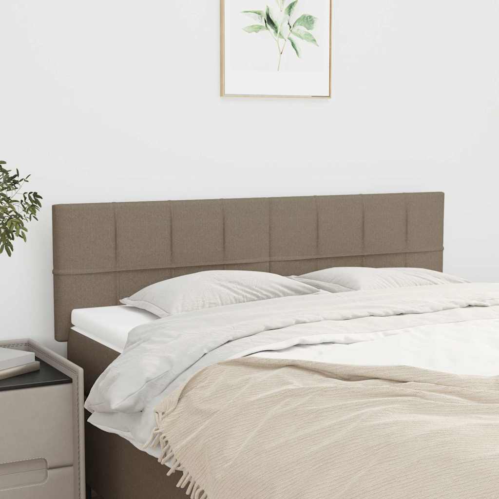 Vidaxl hoofdborden 2 st 72x5x78 88 cm stof taupe