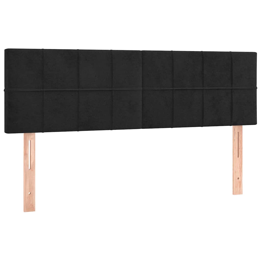 Vidaxl hoofdborden 2 st 72x5x78 88 cm fluweel zwart