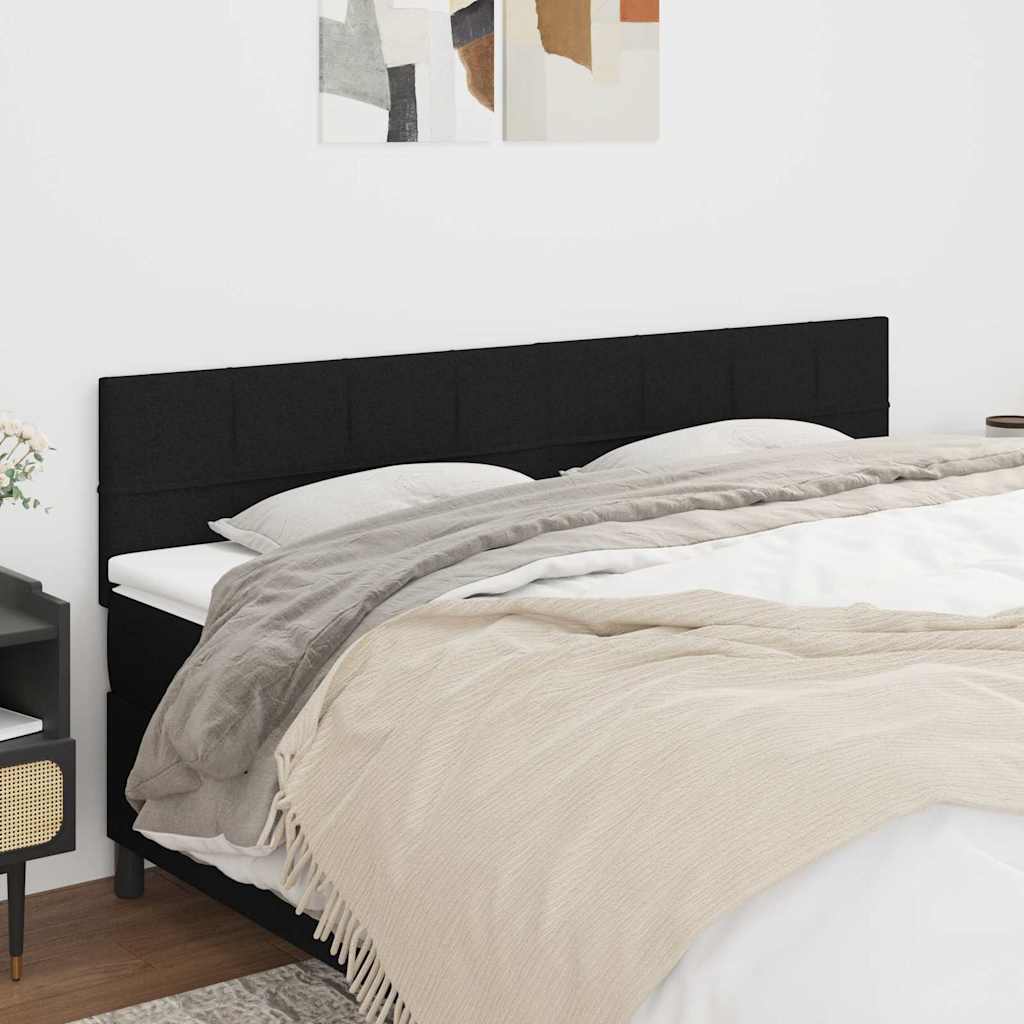 Vidaxl hoofdborden 2 st 80x5x78 88 cm stof zwart