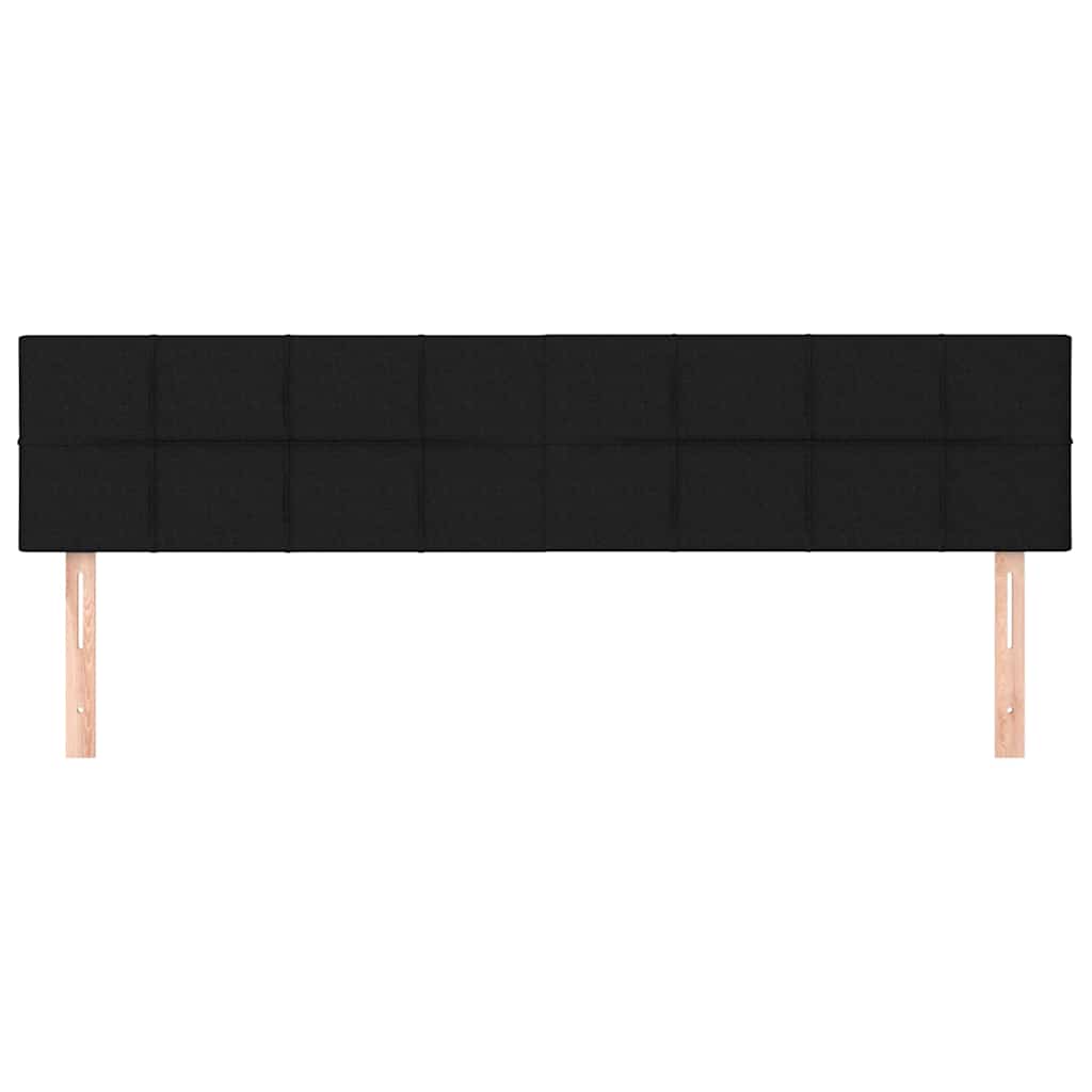 Vidaxl hoofdborden 2 st 90x5x78 88 cm stof zwart