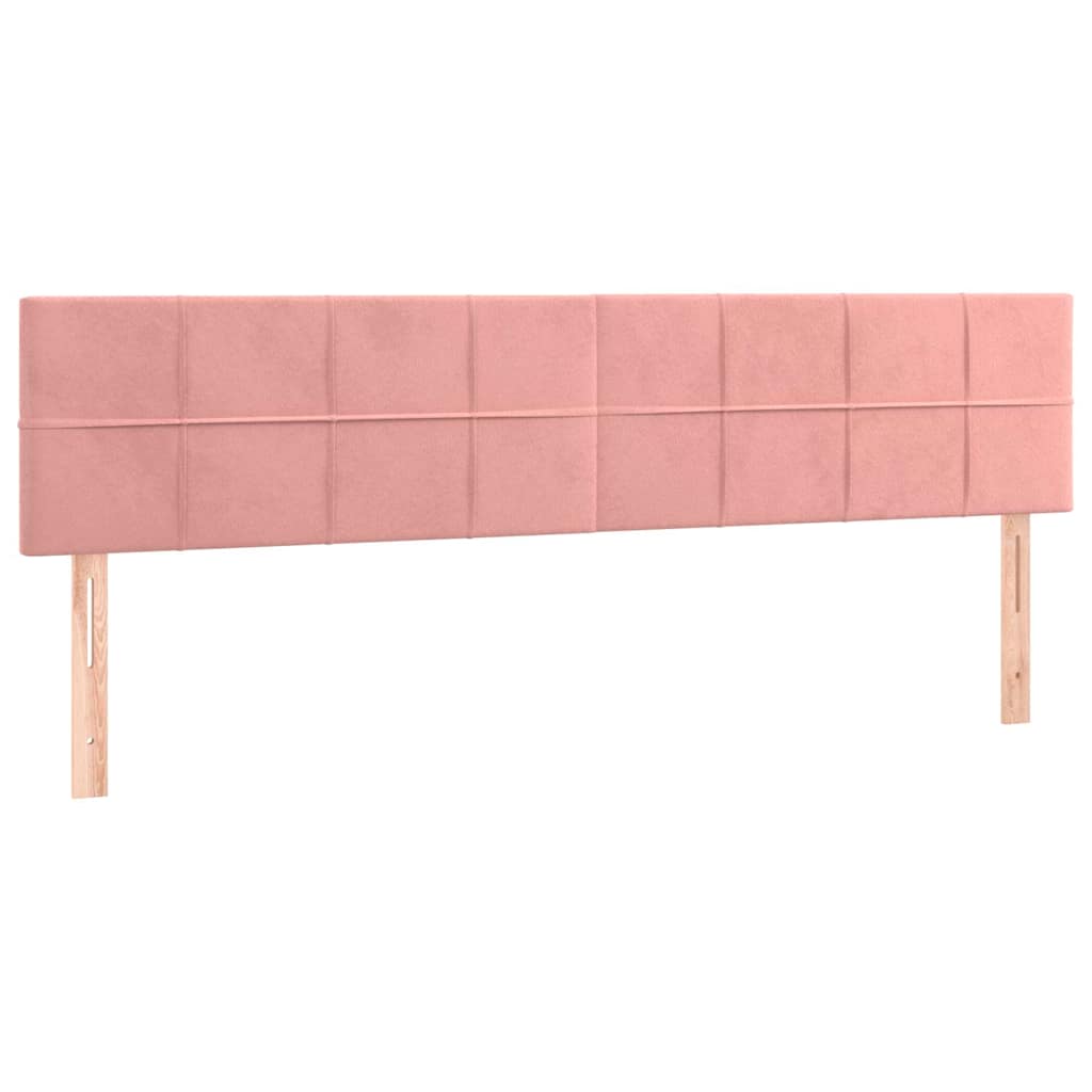 Vidaxl hoofdborden 2 st 90x5x78 88 cm fluweel roze