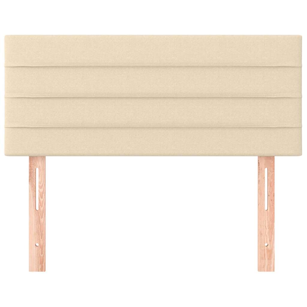 Vidaxl hoofdbord 80x5x78 88 cm stof crèmekleurig