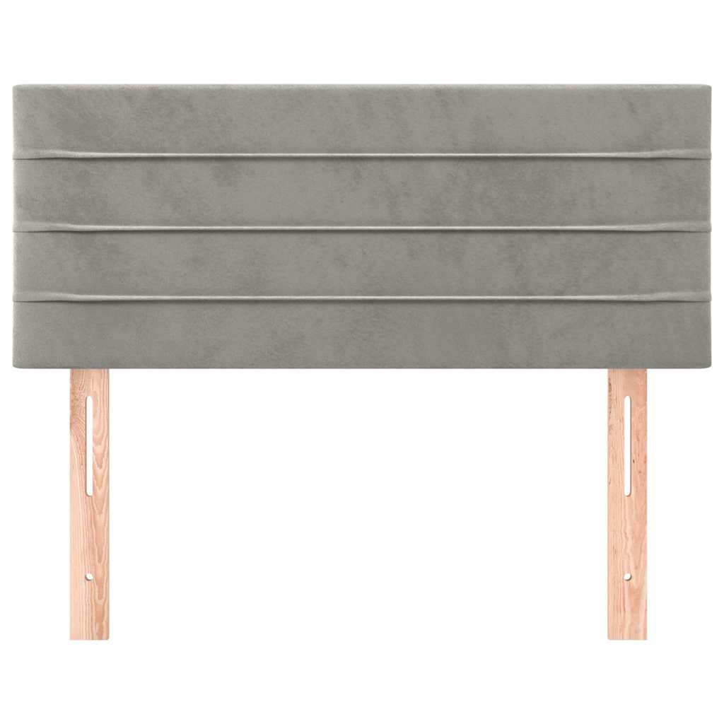 Vidaxl hoofdbord 80x5x78 88 cm fluweel lichtgrijs