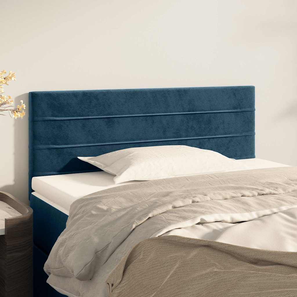 Vidaxl hoofdbord 80x5x78 88 cm fluweel donkerblauw