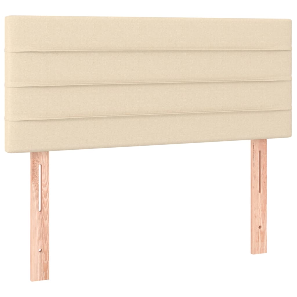 Vidaxl hoofdbord 100x5x78 88 cm stof crèmekleurig