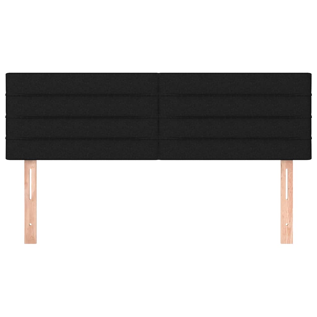 Vidaxl hoofdborden 2 st 72x5x78 88 cm stof zwart