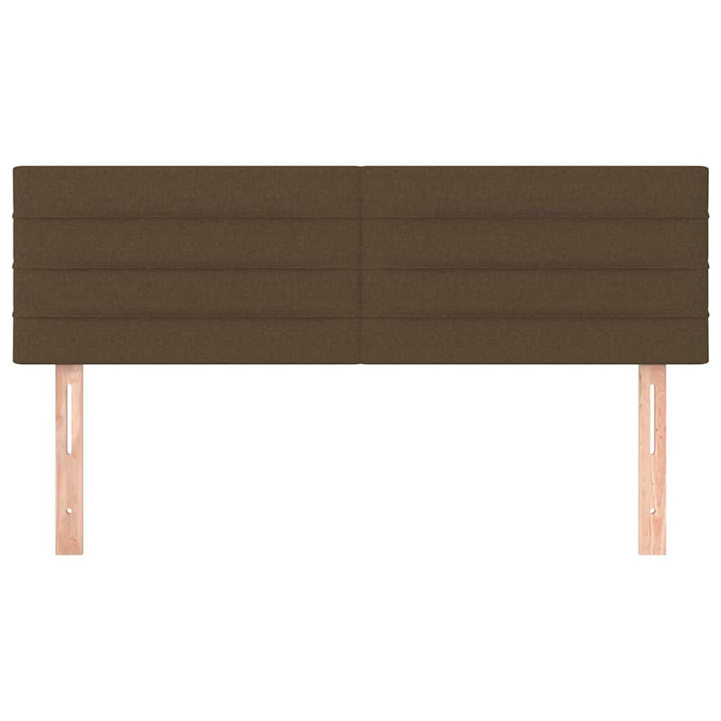 Vidaxl hoofdborden 2 st 72x5x78 88 cm stof donkerbruin