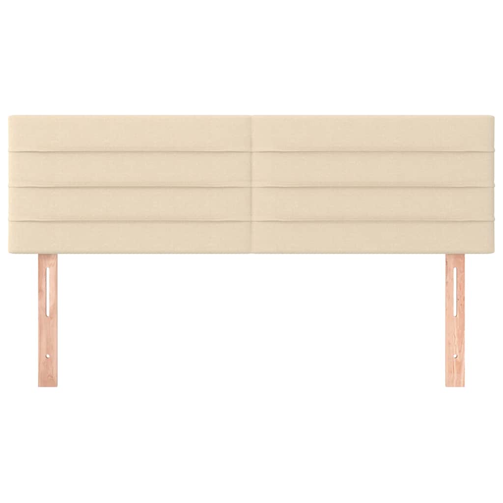 Vidaxl hoofdborden 2 st 72x5x78 88 cm stof crèmekleurig