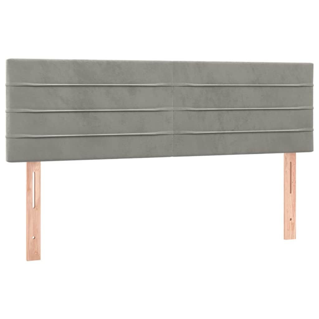 Vidaxl hoofdborden 2 st 72x5x78 88 cm fluweel lichtgrijs