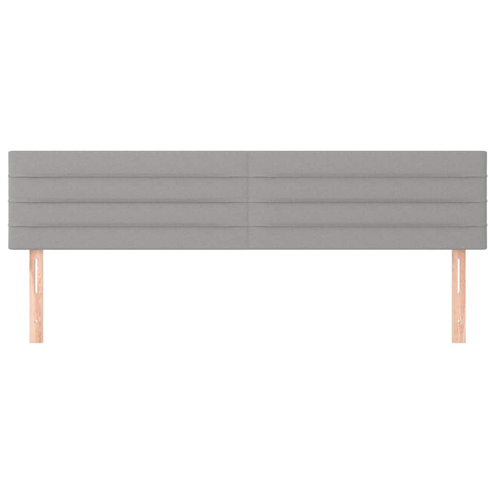 Vidaxl hoofdborden 2 st 80x5x78 88 cm stof lichtgrijs
