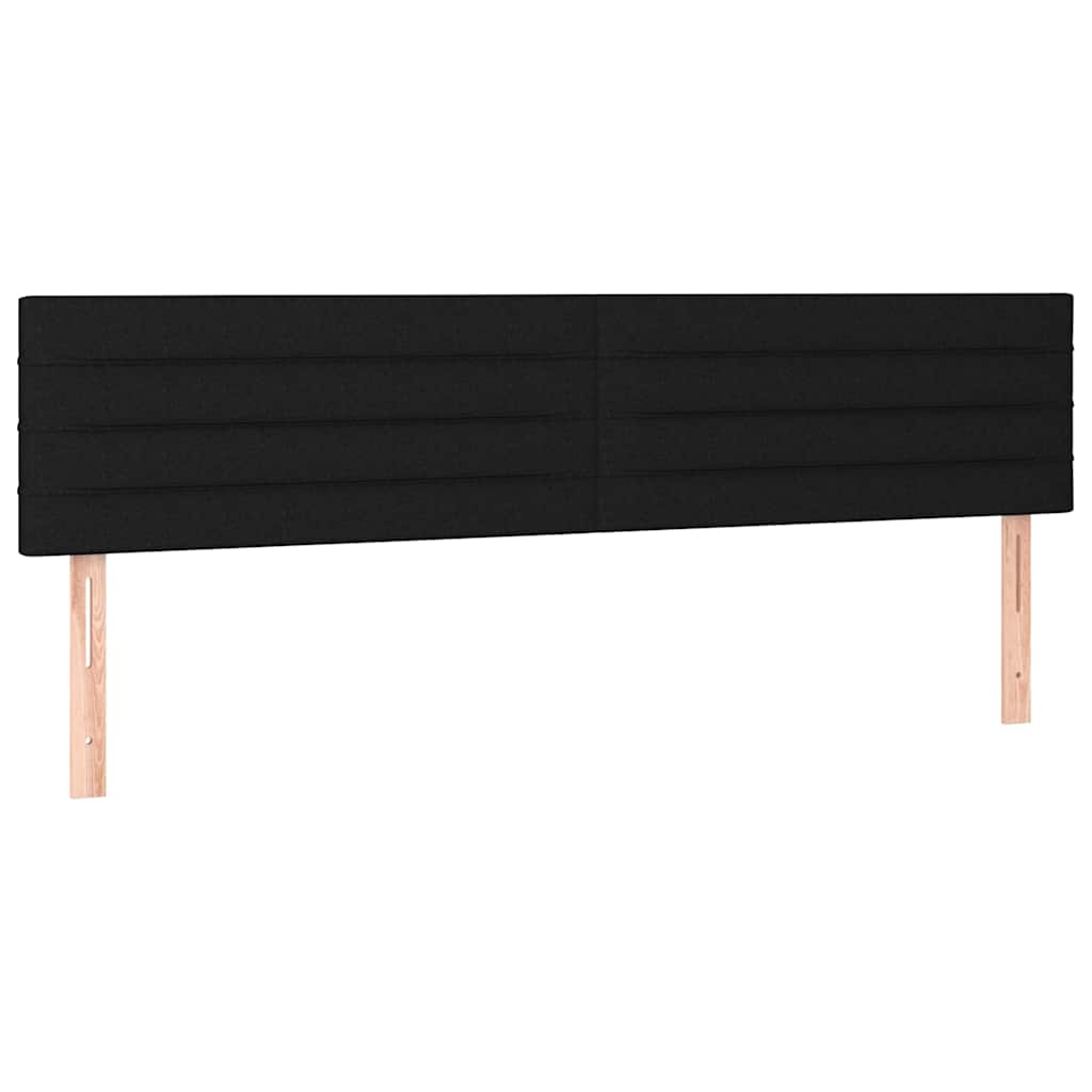 Vidaxl hoofdborden 2 st 80x5x78 88 cm stof zwart